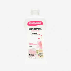 babaria aceite corporal antiestrías rosa mosqueta 300 ml