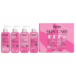 kit skin care rosa mosqueta x4 itens rhenuks