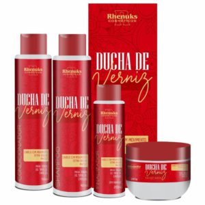 kit capilar ducha de verniz x4 itens
