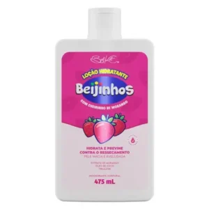 beijinhos morango hidratante corporal 475ml belkit