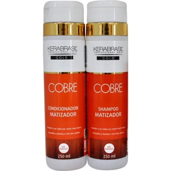 kit cobrizo ch 300ml + ac 270ml kera