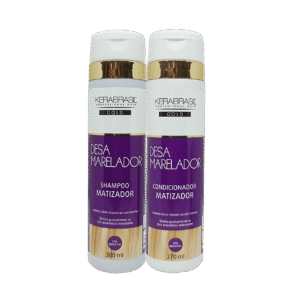kit desamarelador ch 300ml + ac 270ml kera