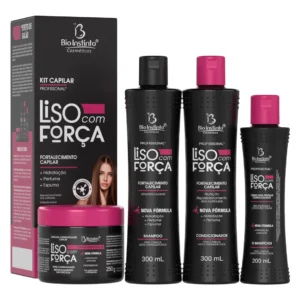 liso con fuerza kit capilar x4 itens
