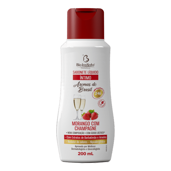 morango con champagne jabon intimo 200ml bio
