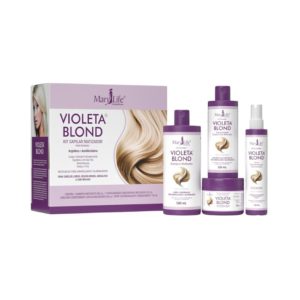tira onda kit capilar x4 itens mary life bio
