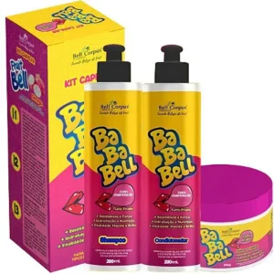 bababell tutti frutti kit capilar x3 itens bell