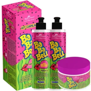 bababell melancia kit capilar x3 itens bell