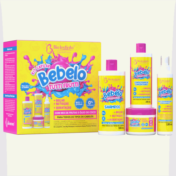 bebelo banana kit capilar x4 itens bio (copia)