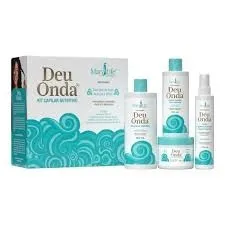 deu onda kit capilar x4 itens mary life bio