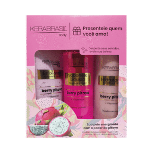set pitaya exf. 160g + jab. corporal 190ml + hidrat. corporal 190ml kera