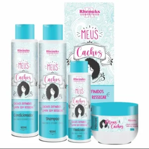 meus cachos kit capilar x4 itens r02002